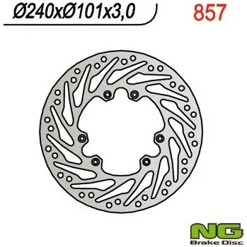Brzda pro motocykl NG přední brzdový kotouč HONDA CR 125/250, CRF 250/450 02-14 (240X101X3) TURBINA