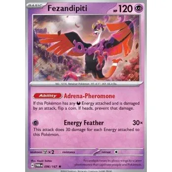 Sběratelská karetní hra Pokémon TWM 096/167 Fezandipiti - Twilight Masquerade Stav: Near Mint, Verze: REVERSE HOLO