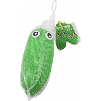 Hračka pro nejmenší ZELENÁ OKURKA MAČKACÍ HRAČKA MĚCHAVÁ SENZORICKÁ HRAČKA PRO DĚTI