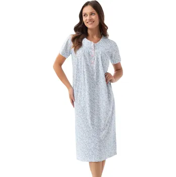 Dámská noční košile Dámská noční košile 082/58 Luna Barva/Velikost: modrá světlá / 3XL