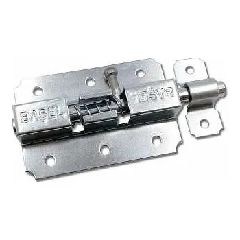 Tesařské kování Zástrč s pružinou 68x45mm průměr 7mm modrý zinek