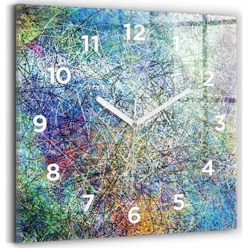 Hodiny Nástěnné hodiny Wallfluent bílé 30 cm