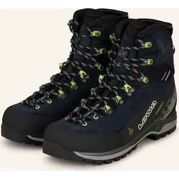 Pánská treková obuv Lowa Pohorky Cevedale Pro Gtx Mid, tmavě modrá / neonově žlutá