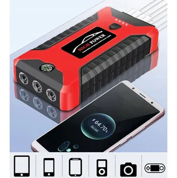 Powerbanka STARTOVACÍ BOOSTER ROZRUCH MOTORU POWERBANKA KOMPAS KABELY 4 X USB 99800mAh