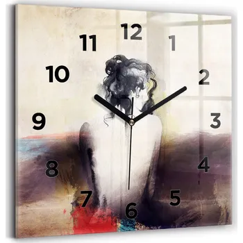 Hodiny Nástěnné hodiny Wallfluent hnědé 30 cm