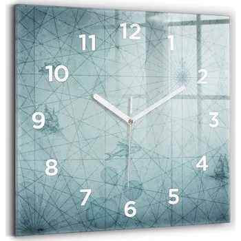 Hodiny Nástěnné hodiny Wallfluent modré 30 cm