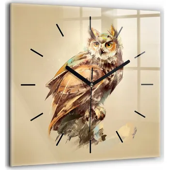 Hodiny Nástěnné hodiny Wallfluent hnědé 60 cm