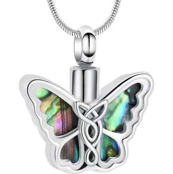 Náhrdelník Náhrdelník - pamětní přívěsek, pietní přívěsek, přívěsek na popel motýl perleť - Náhrdelník - pamětní přívěsek, pietní přívěsek, přívěsek na popel motýl perleť