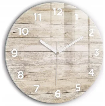 Hodiny Nástěnné hodiny Wallfluent hnědé 60 cm