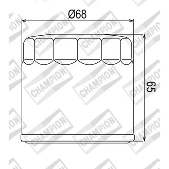 Filtr pro motocykl Olejový filtr CHAMPION COF091 100609755 TRIUMPH Bonneville (T100) 800 2002-2004