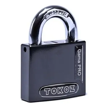 Visací zámek Visací zámek TOKOZ GAMA 70 OS Black 3 klíče