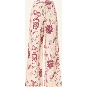 Dámské kalhoty Oas Dámské Lněné Kalhoty Cantina Mojave, tmavě červená /...