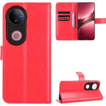 Pouzdro na mobilní telefon Crazy knížkové pouzdro na Vivo V50 5G - červené