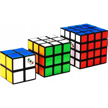 Hlavolam SADA ORIGINÁLNÍCH Rubikova kostka 2x2x2, 3x3x3 a 4x4x4 RUBIK'S Kostkoland