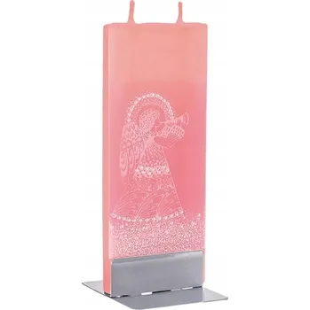 Svíčka FLATYZ Dekorativní vonná svíčka, ručně malovaná Anděl - salcar - FLATYZ 60x10x150 mm Broskev