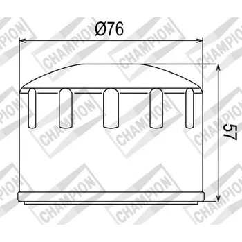 Filtr pro motocykl Olejový filtr CHAMPION COF084 100609075 APRILIA Scarabeo 500 (Light) 2003-2006