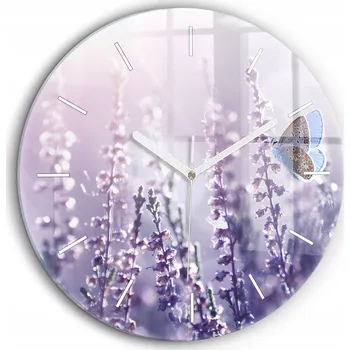 Hodiny Dekorativní nástěnné hodiny s krásnou grafikou Abstrakce, bílé ručičky, průměr 60 cm