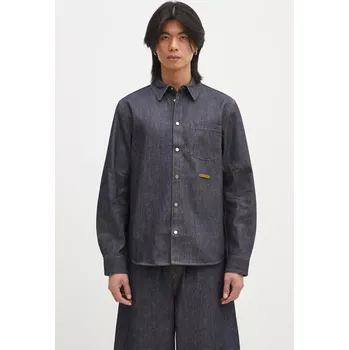 Pánská košile Džínová košile Helmut Lang Curved Cl Shirt.Bkly, L, námořnická modř, 59X