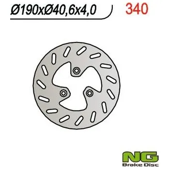 Brzda pro motocykl NG přední brzdový kotouč PGO 50/110/125/150 (190x40,6x4)