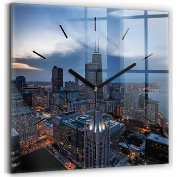 Hodiny Nástěnné hodiny Wallfluent černé 30 cm