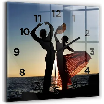 Hodiny Nástěnné hodiny Wallfluent černé 30 cm