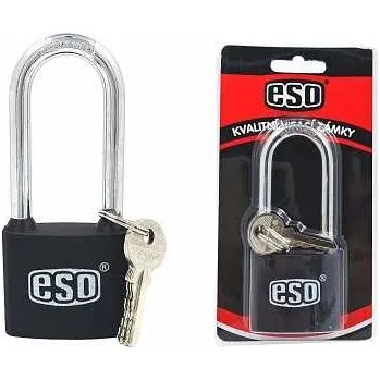 Visací zámek Visací zámek černý 50mm 3kl. LS - delší oko ESO