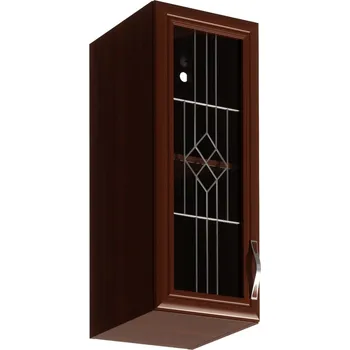 Kuchyňská linka Horní skříňka G30S se sklem, levá, ořech Milano, SICILIA