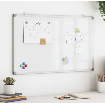 Magnetická kreslící tabulka vidaXL Magnetická tabule 100 x 60 x 1,7 cm hliník [4005350]