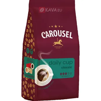 Káva Carousel Daily Cup Classic zrnková káva 1kg