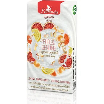 Koupelová kosmetika Florinda, Itálie Florinda - Italské tuhé mýdlo 100 g Pure & Genuine Citrus