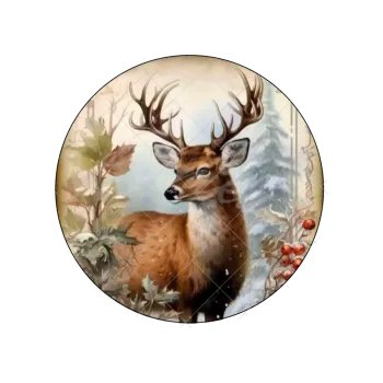 Jedlá dekorace na dort JELEN 2, VARIANTA Jedlý papír 34