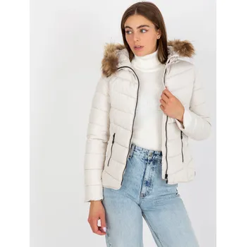Dámská bunda Bílá krátká prošívaná bunda -NM-KR-P22-6627.18P-white Velikost: S