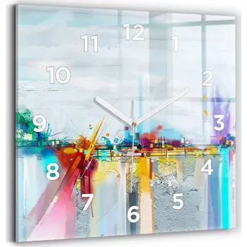 Hodiny Nástěnné hodiny Wallfluent modré 30 cm