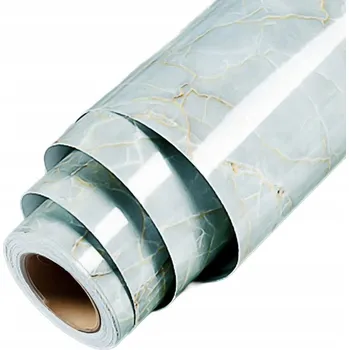 Tapeta Samolepicí Nábytková Fólie na Nábytek Stěny Tapeta Bílý Mramor 40x300 cm