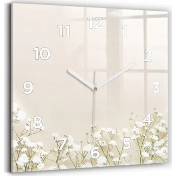 Hodiny Nástěnné hodiny Wallfluent bílé 30 cm