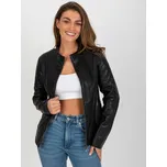 Černá dámská koženková bunda MBM-KR-AT-011M.81P-black Velikost: S