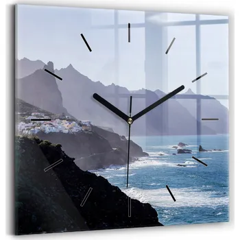 Hodiny Nástěnné hodiny Wallfluent modré 30 cm