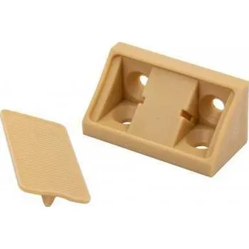 Nábytkové kování Spojovací úhelník plast buk