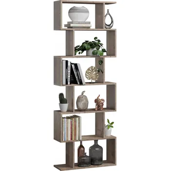 regál Regál BASK MAX dub koloniální rustikální otevřený police hračky květiny