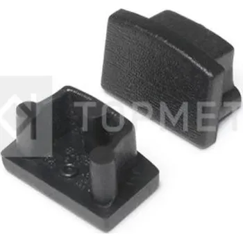 LED lišta STRONG StrongLumio koncovky k profilu Begton 12 oblá černá (pár)