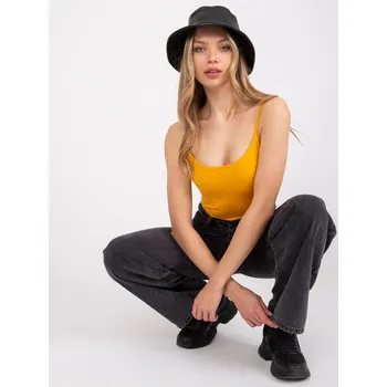 Světle oranžové dámské tílko na ramínka RV-TP-7540.04-light orange Velikost: M