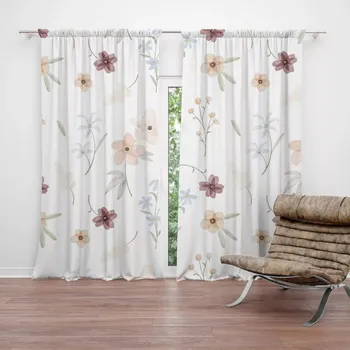 Závěs Sablio Závěsy Romantické květy: 2ks 140x250cm