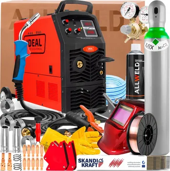 Svářečka INVERTOROVÁ SVÁŘEČKA IDEAL TECNO MIG 255 230V 400V 250A MMA FLUX MĚKKÉ PÁJENÍ