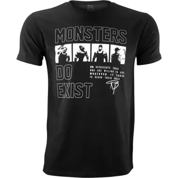 Rybářské oblečení MONSTERS DO EXIST, BLACK T-SHIRT XXL