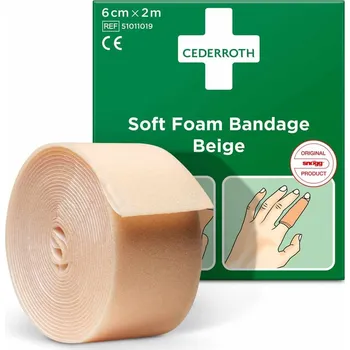 Náplast Lepicí páska Cederroth trhací/řezatelná, 6 cm x 2 m, béžová
