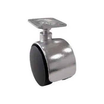 Nábytkové kování RAPI-TEC Kolečko nábytkové s plotnou pochrom.38x38,50mm/40kg 255130