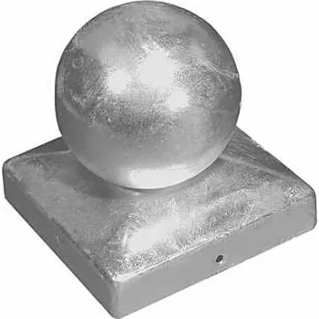 Tesařské kování Domax Stříška čtvercová DKK 70 s koulí pro sloup 70 4995*