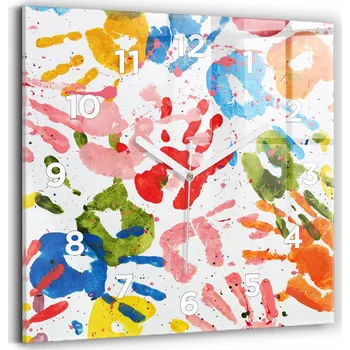 Hodiny Nástěnné hodiny Wallfluent, vícebarevné, 30 cm