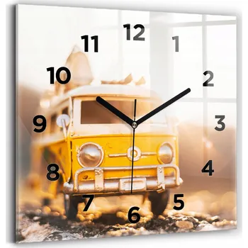 Hodiny Nástěnné hodiny Wallfluent žluté 30 cm