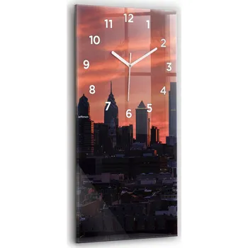 Hodiny Nástěnné hodiny Wallfluent černé 30 cm